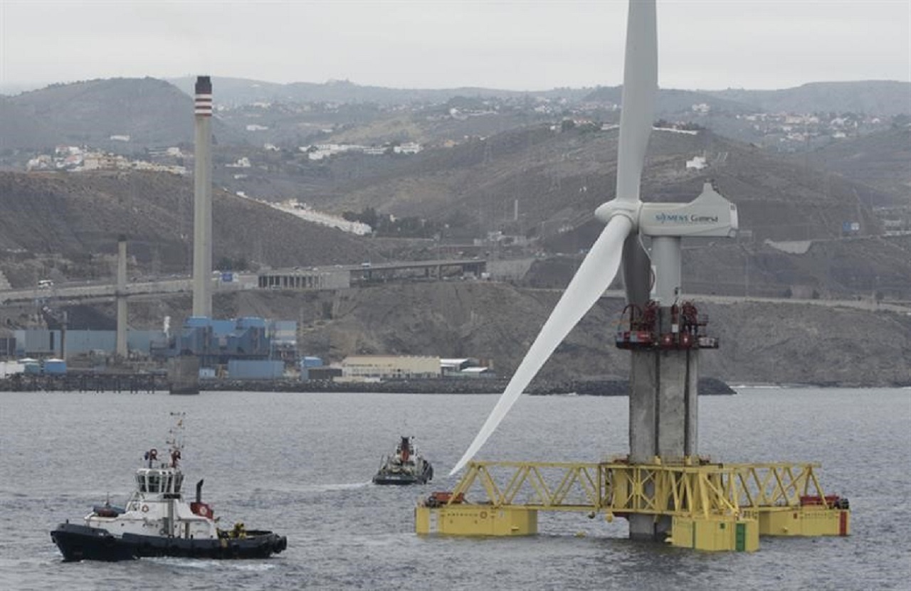 Self-erecting turbines: the Elisa / Elican project